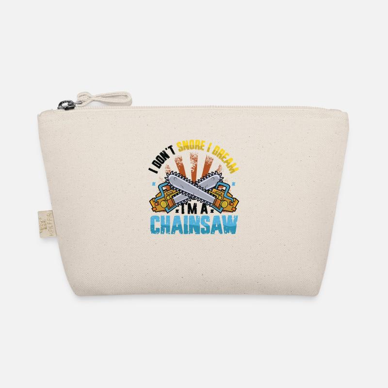 I dream I'm a chainsaw Organic Pouch