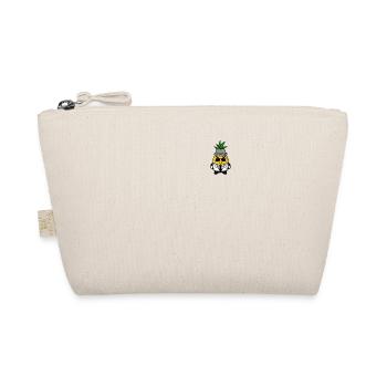 Pineapple Gangster Mafia Kawaii Design Pocket - Organic Pouch - nature - Front