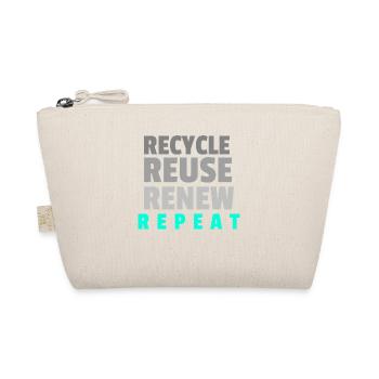 Recycle Reuse Renew Repeat - Organic Pouch - nature - Front