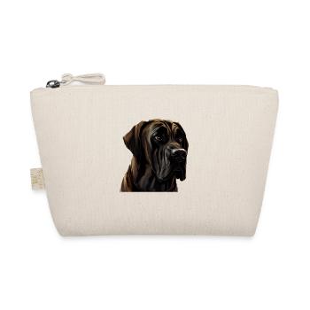 Dogge Doggen Hund Hunde Deutsche Dogge - Bio-Täschchen - Natur - Vorne