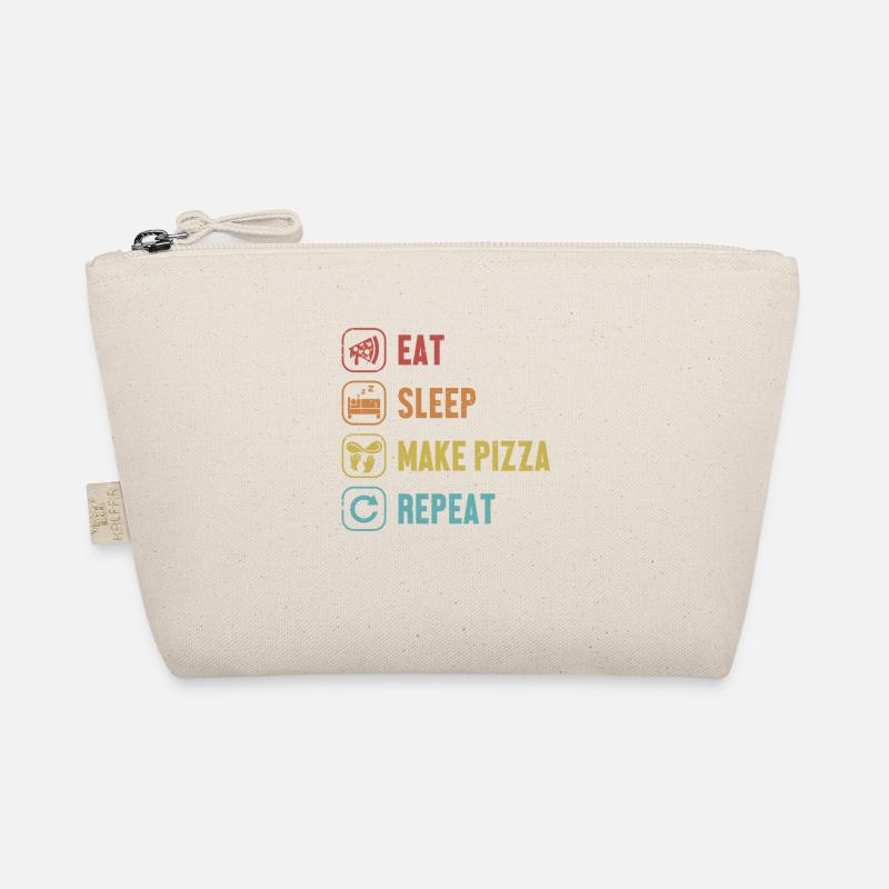 Eat Sleep Make Pizza Repeat Pizzaofen Pizza Bio-Täschchen
