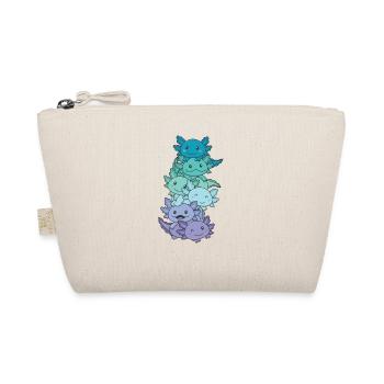 Neptunic Flag Pride LGBTQ süßer Axolotl Stapel - Bio-Täschchen - Natur - Vorne