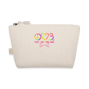 Peace Love Third 3rd Class Squad Back To School - Organic Pouch - nature - Front