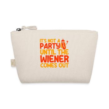 Es ist keine Party bis die Hot Dog Geschenk - Bio-Täschchen - Natur - Vorne