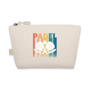 Padel Tennis Rétro Vintage - Trousse biologique - nature - Devant