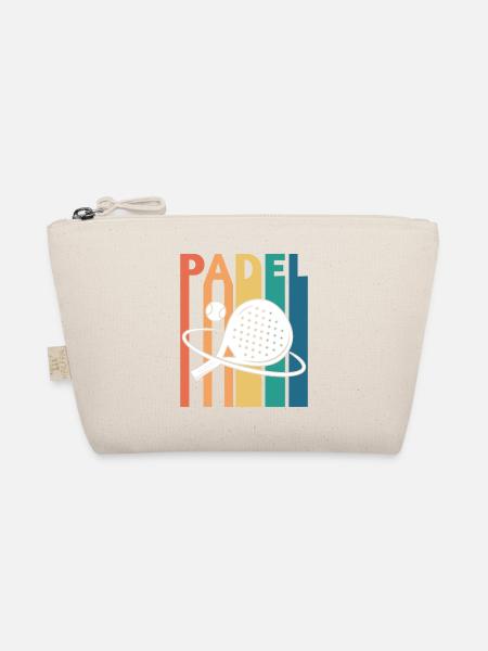 Padel Tennis Retro Vintage - Bio-Täschchen - Natur