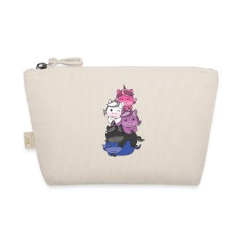 Genderfluid Flag Pride LGBTQ Mignon Unicorn Stack - Trousse biologique - nature - Devant