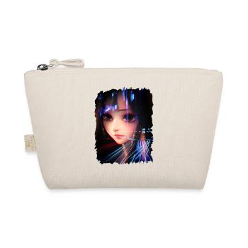 Anime Girl City Lights - Organic Pouch - nature - Front