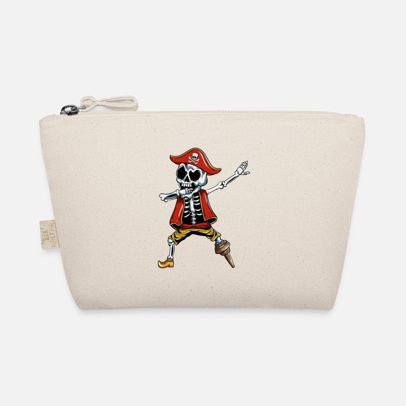 Dabbing Pirate Pumpkin Glowing Halloween Organic Pouch