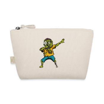 Zombie Pumpkin Zombie Dabbing Halloween - Organic Pouch - nature - Front