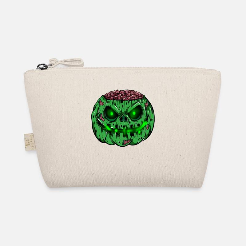 Zombie Pumpkin Glowing Skeleton Halloween Zombie Organic Pouch