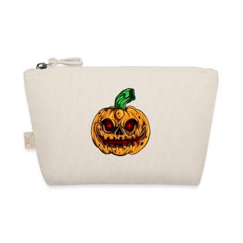 Citrouille orange Squelette brillant Halloween - Trousse biologique - nature - Devant