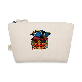 Citrouille pirate Squelette brillant Halloween - Trousse biologique - nature - Devant