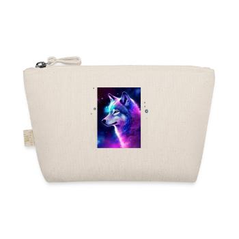 Wolf Galaxy Space Graphic Wolf Lover - Organic Pouch - nature - Front