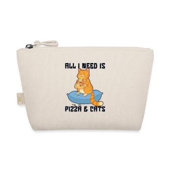 All I Need Is Pizza And Cats Pizzaofen Pizza - Bio-Täschchen - Natur - Vorne