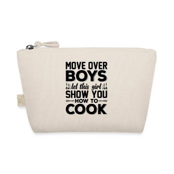 Move Over Boys Let This Girl Show You How To Cook - Organic Pouch - nature - Front