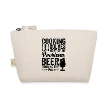 La cuisine résout la plupart de mes problèmes La bière noie le - Trousse biologique - nature - Devant
