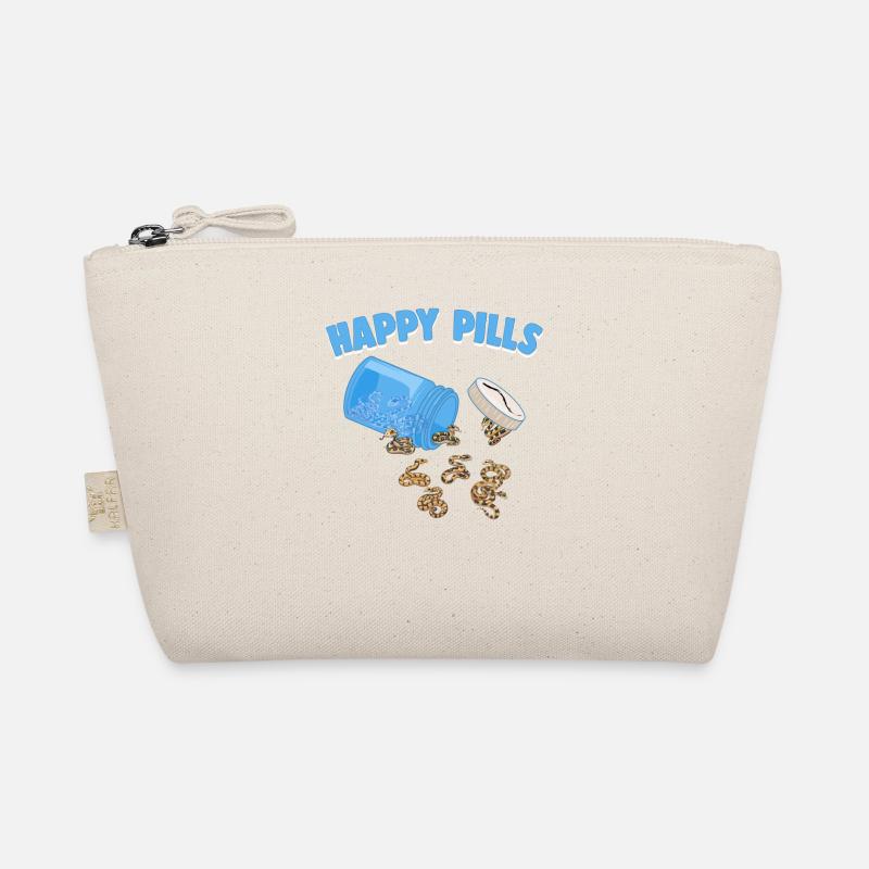Happy Pills Ball Python Funny Snake Lovers Humor Organic Pouch