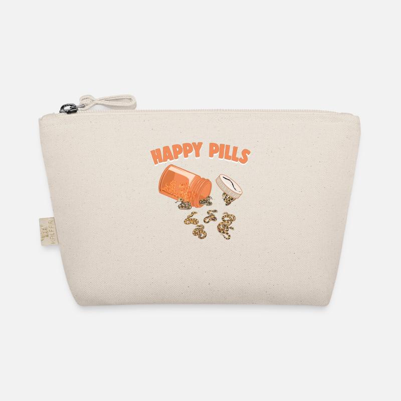 Happy Pills Snakes Funny Ball Python Lovers Humor Organic Pouch