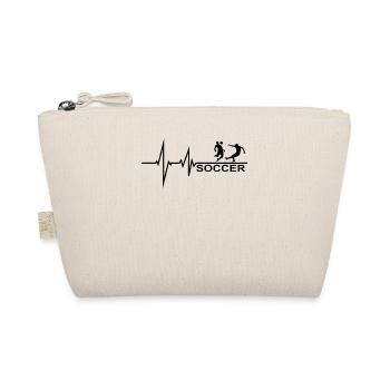 Football Accessories Gift Idea Football Fan - Organic Pouch - nature - Front
