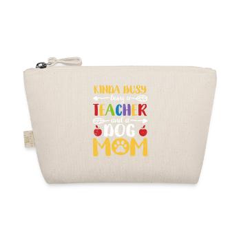 Somehow busy as a teacher and dog mother - Organic Pouch - nature - Front