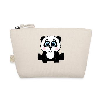 Panda Panda Bear Gift Ladies Men Children - Organic Pouch - nature - Front