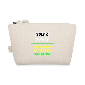 Solar Power Solar Kraft Eigenheim Hausbesitzer - Bio-Täschchen - Natur - Vorne