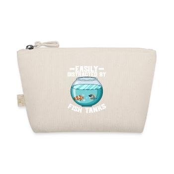 Easily Distracted By Fish Tanks Fish Keeping Aquar - Organic Pouch - nature - Front