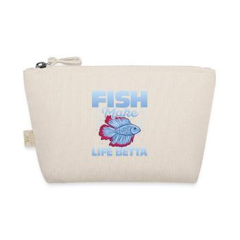 Fish Make Life Betta Fish Keeping Aquarium Owner - Bio-Täschchen - Natur - Vorne