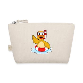 Duck Swimming Swim Ring Summer - Organic Pouch - nature - Front