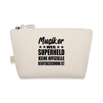 Musiker Superheld Spruch - Bio-Täschchen - Natur - Vorne