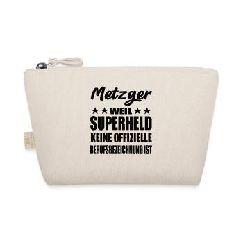 Metzger Superheld Spruch - Bio-Täschchen - Natur - Vorne