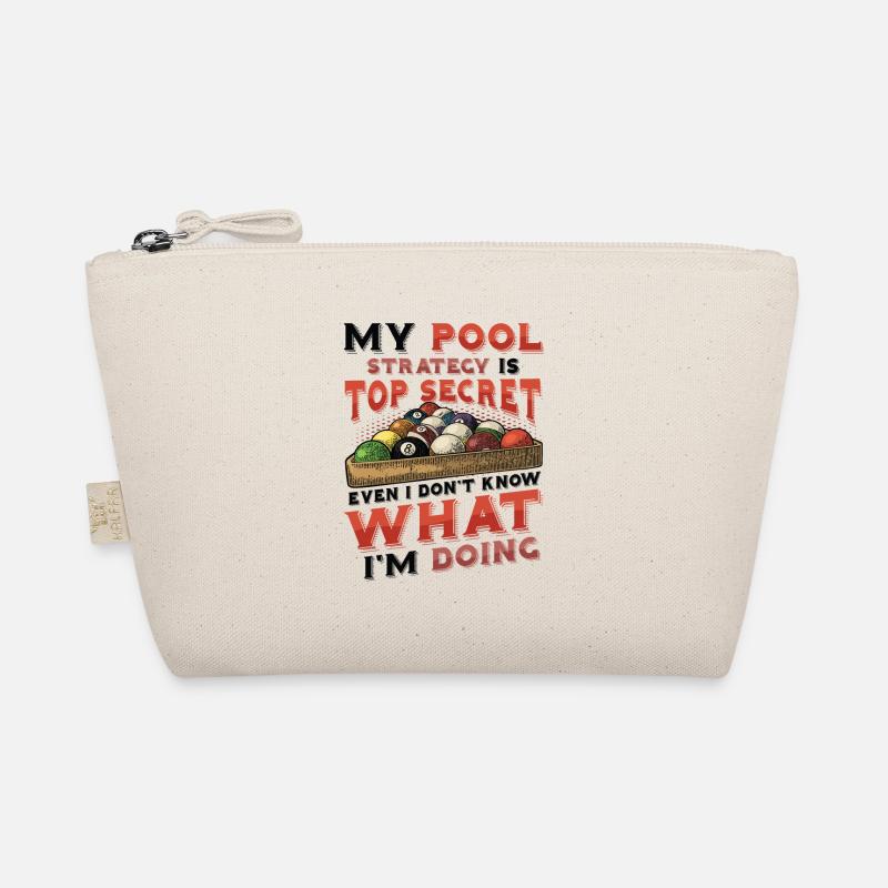 Funny pool player, billiards pool league Organic Pouch