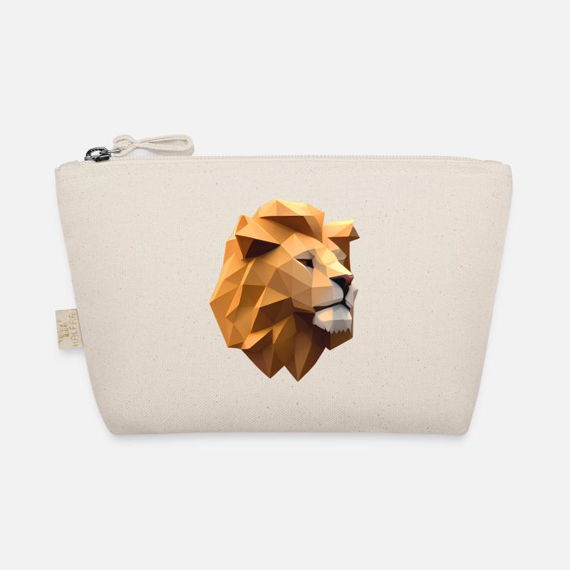 Tête de lion faite de formes géométriques Trousse biologique