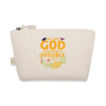 Jésus Dieu Bible Chrétienne Verset Don - Trousse biologique - nature - Devant