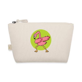 Flamingo Lustig Party Geschenk - Bio-Täschchen - Natur - Vorne