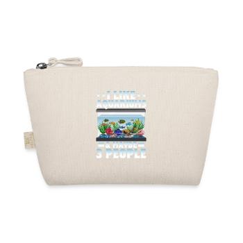 I Like Aquariums & Maybe 3 People Fish Keeping - Organic Pouch - nature - Front