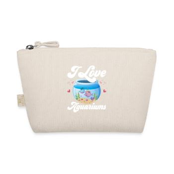 I Love Aquariums Fish Keeping Aquarium Owner - Organic Pouch - nature - Front