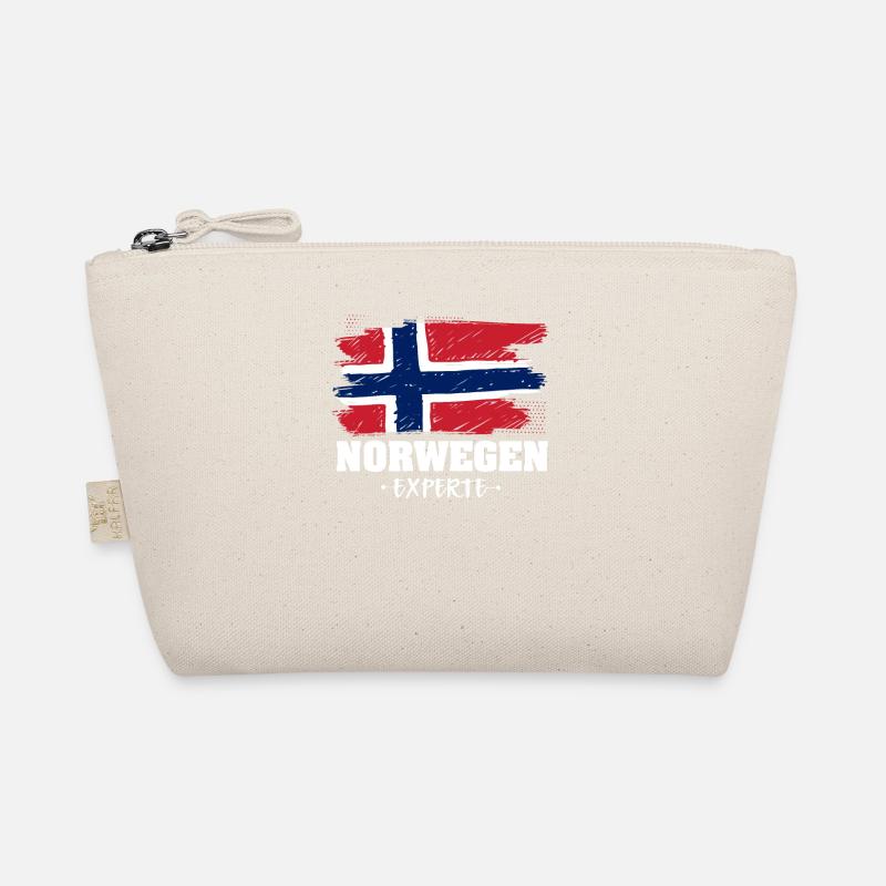 Norwegen Experte Flagge Urlaub Geschenk Bio-Täschchen