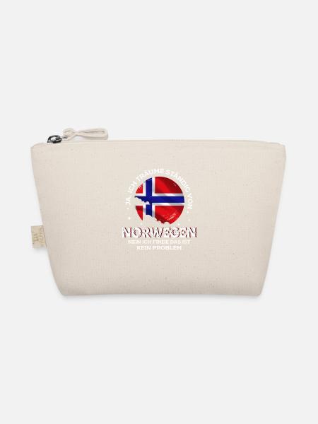 Träume von Norwegen Urlaub Geschenk - Bio-Täschchen - Natur