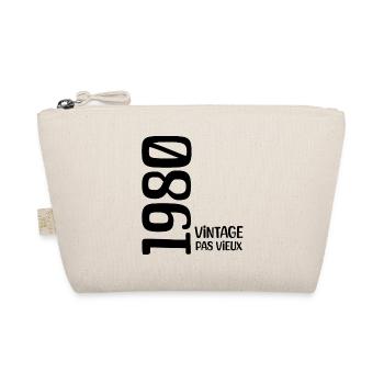 Anniversaire 1980 vintage 1980 né en 1980 - Trousse biologique - nature - Devant