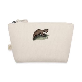 Stone marten I house marten game hunting motif for hunters - Organic Pouch - nature - Front