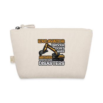 Lustiger Bagger Spruch für Baggerfahrer - Bio-Täschchen - Natur - Vorne