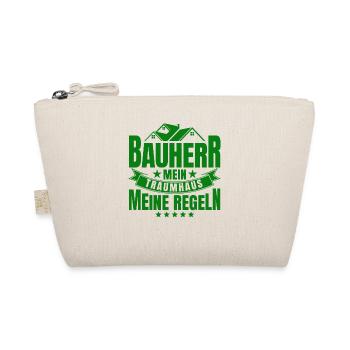 Bauherr Mein Traumhaus Meine Regeln Bauherr Gesche - Bio-Täschchen - Natur - Vorne