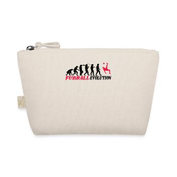 Football Accessories Gift Idea Football Fan - Organic Pouch - nature - Front