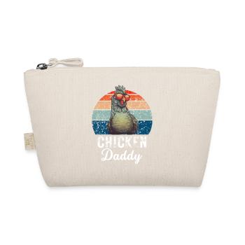 Farmer Chickens Daddy Father's Day Gift Retro Chicken - Organic Pouch - nature - Front