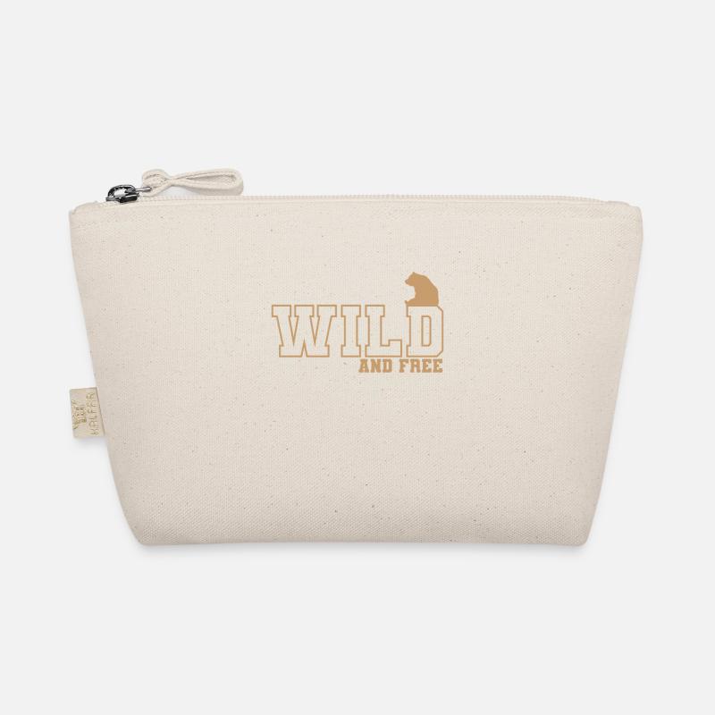 Wild and Free Brown Bear Animal Organic Pouch