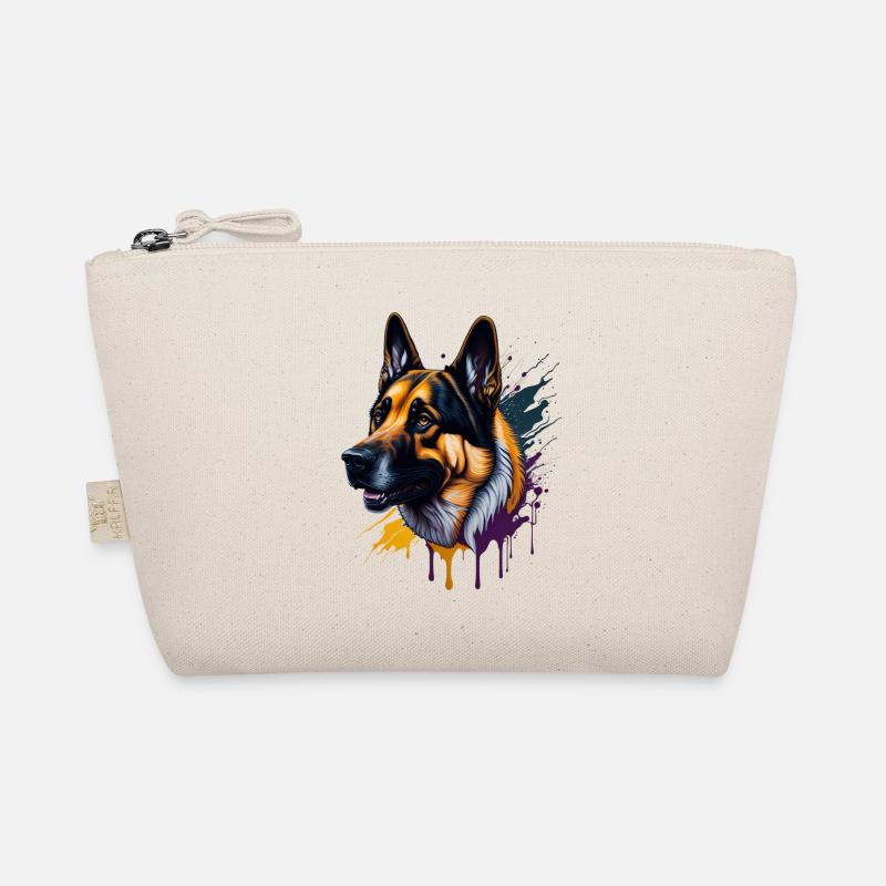 German Shepherd German Shepherd SplashArt Organic Pouch