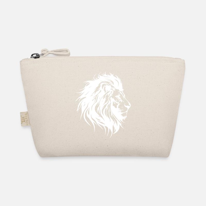 Lion Head Lion Silhouette Organic Pouch