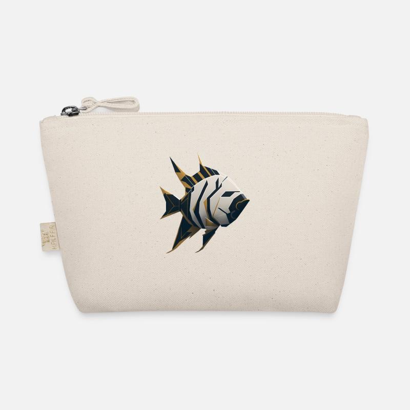 Geometric Fish Organic Pouch